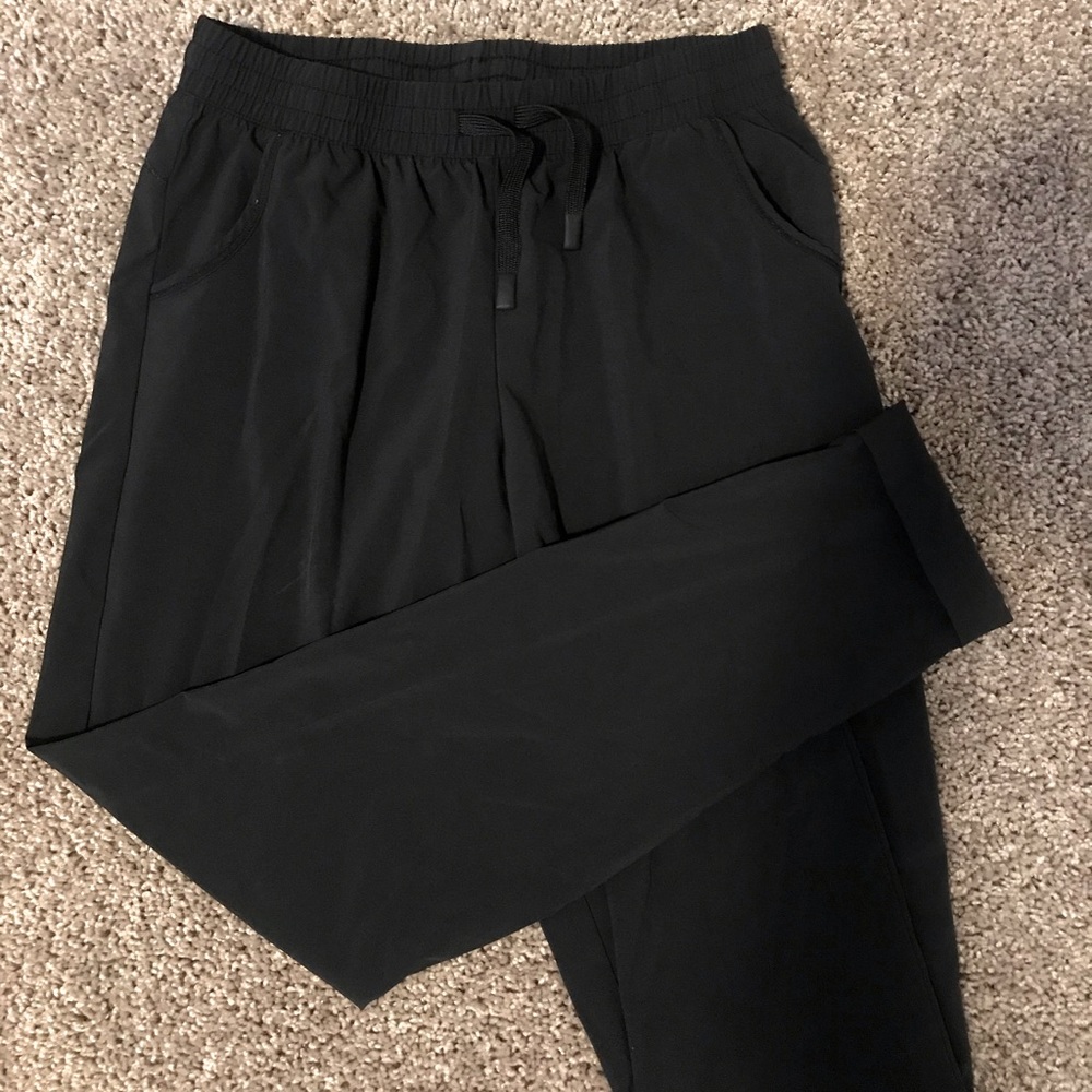 Black athletic joggers